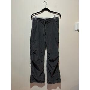 Hollister adjustable rise parachute baggy pants corduroy size S grey y2k hip hop